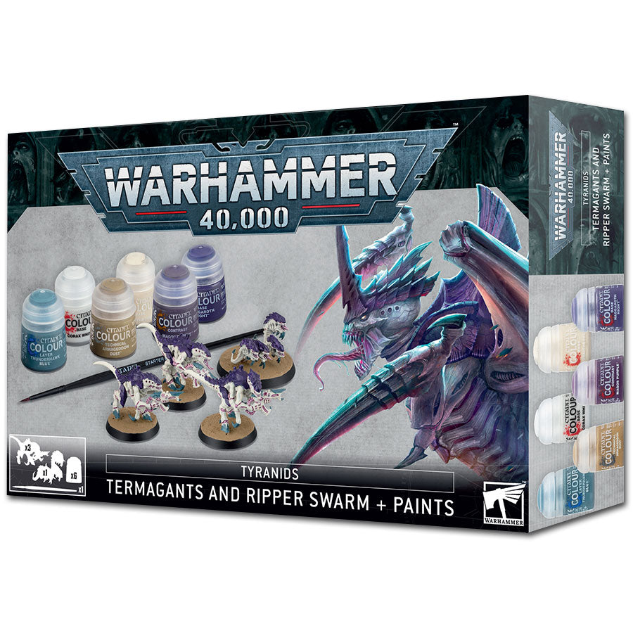 Warhammer 40.000: Tyranids - Termagants and Ripper Swarm + Paints