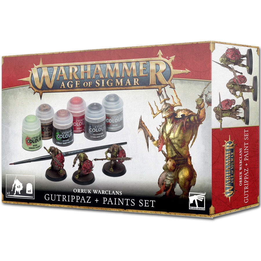 Warhammer Age of Sigmar: Orruks Warclans - Gutrippaz + Paint Set