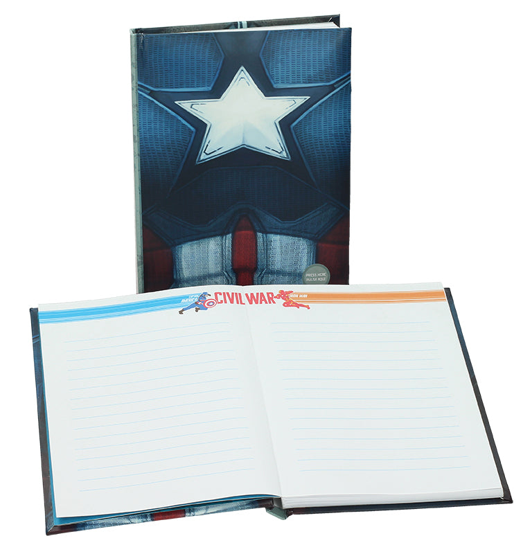 Marvel Captain America Notebook with light